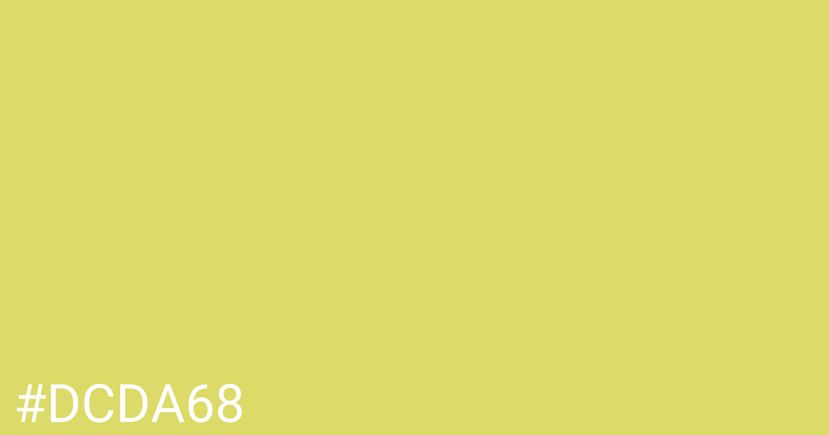 Hex color #dcda68 graphic