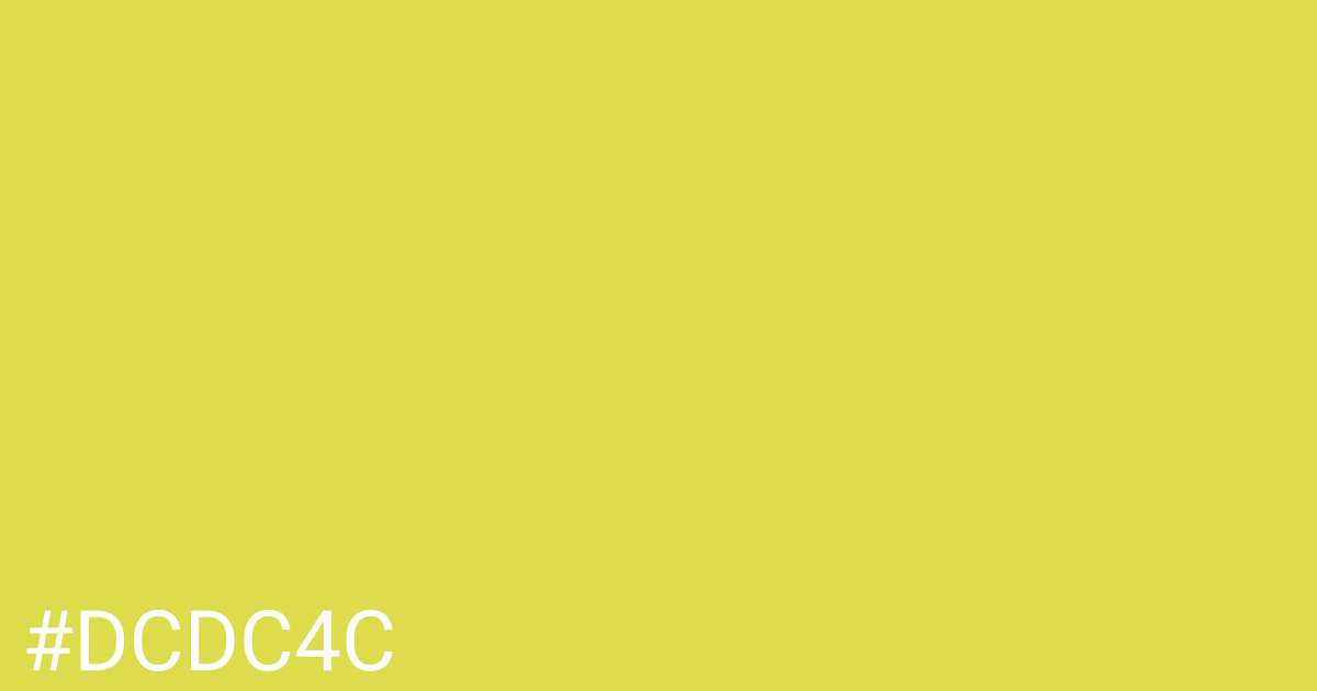 Hex color #dcdc4c graphic