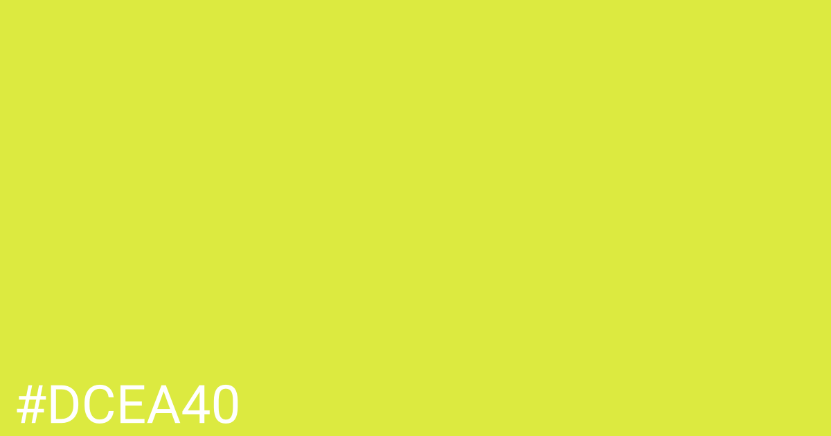 Hex color #dcea40 graphic