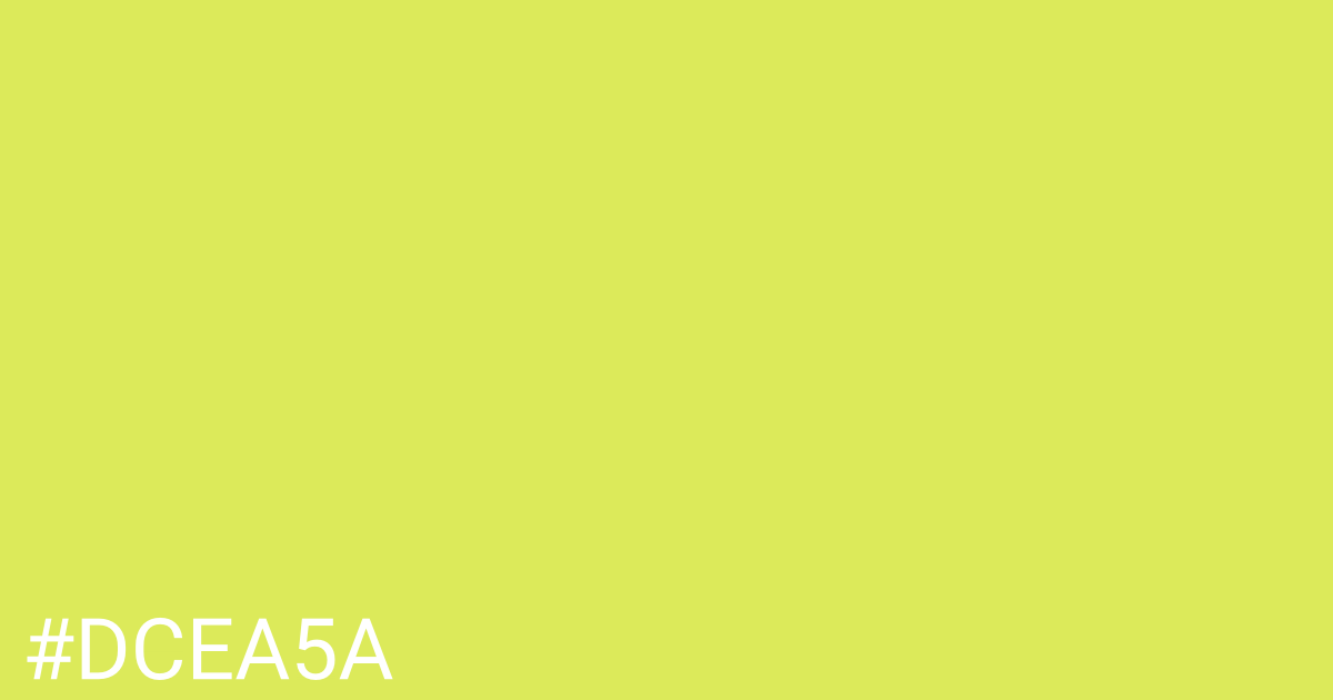 Hex color #dcea5a graphic