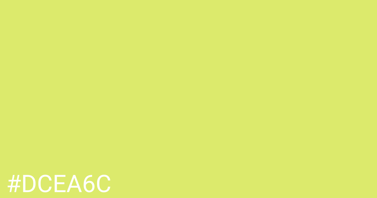 Hex color #dcea6c graphic