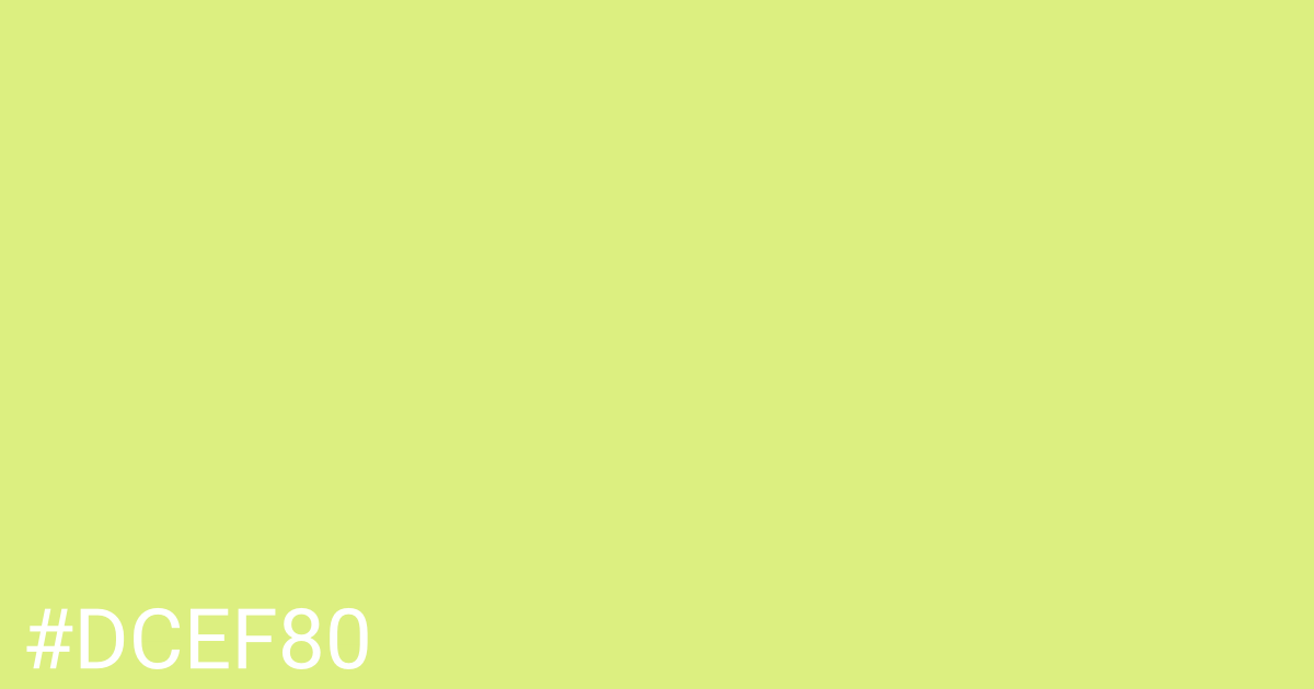 Hex color #dcef80 graphic