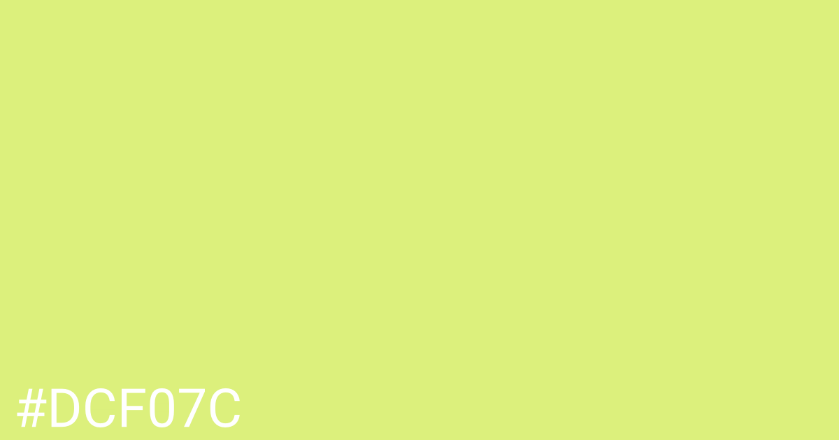 Hex color #dcf07c graphic