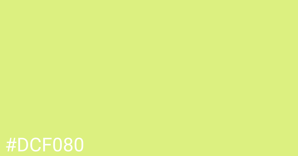 Hex color #dcf080 graphic