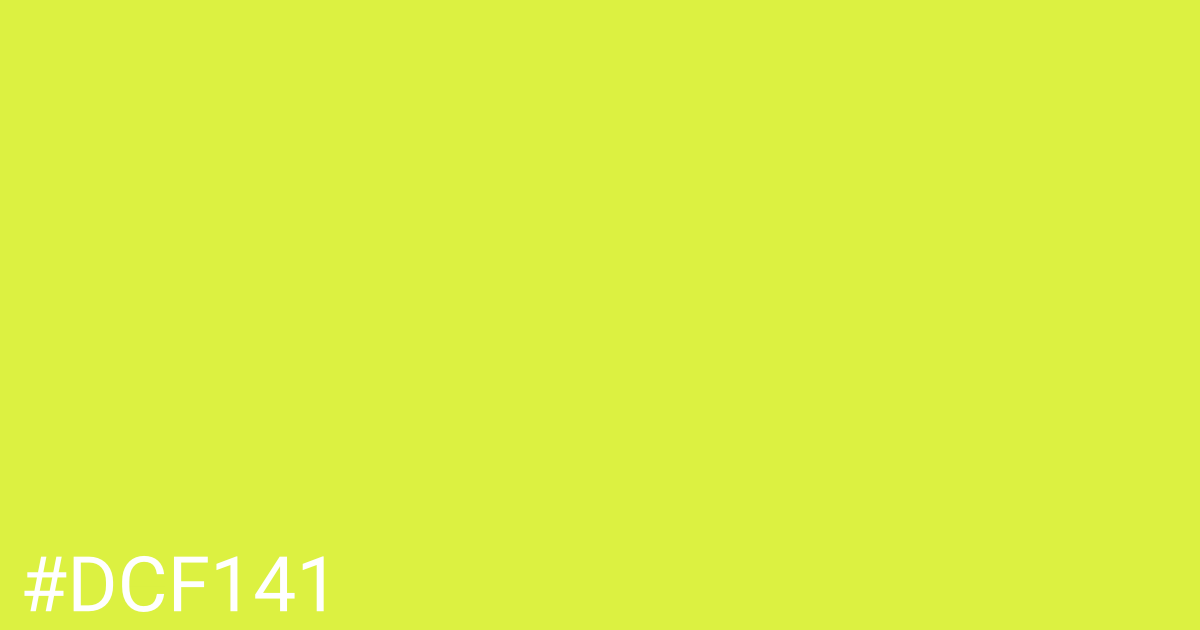 Hex color #dcf141 graphic