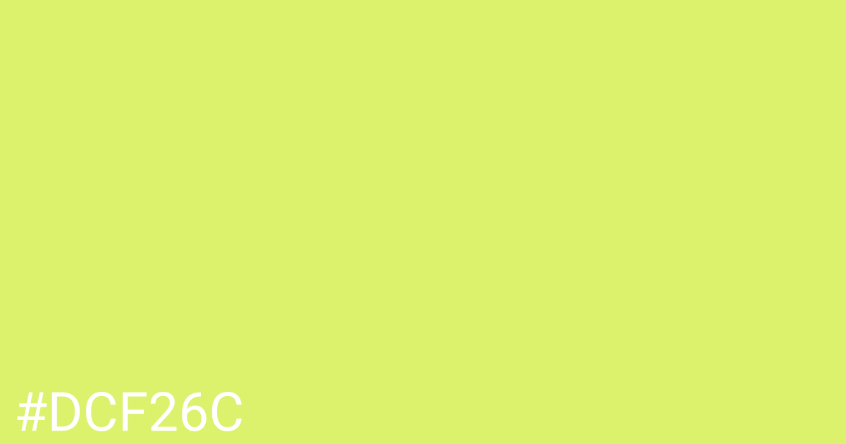 Hex color #dcf26c graphic