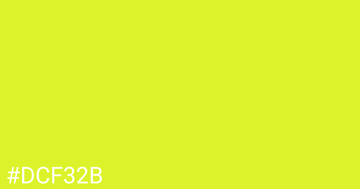 Hex color #dcf32b graphic