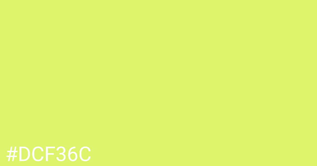 Hex color #dcf36c graphic