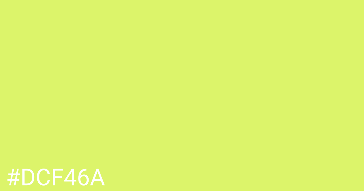 Hex color #dcf46a graphic