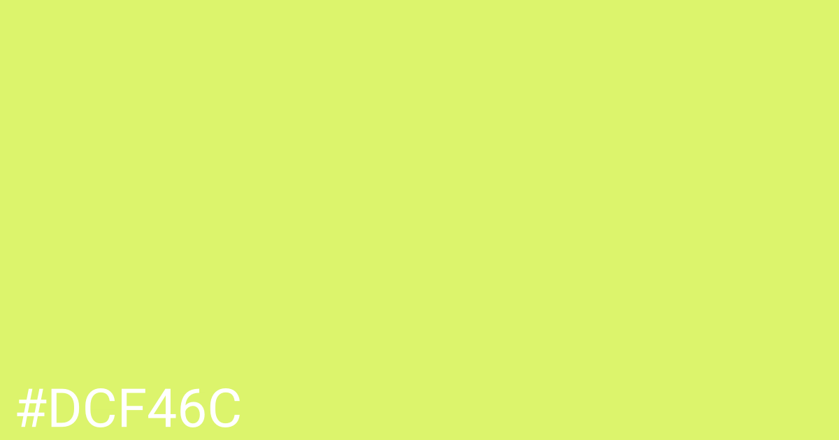 Hex color #dcf46c graphic