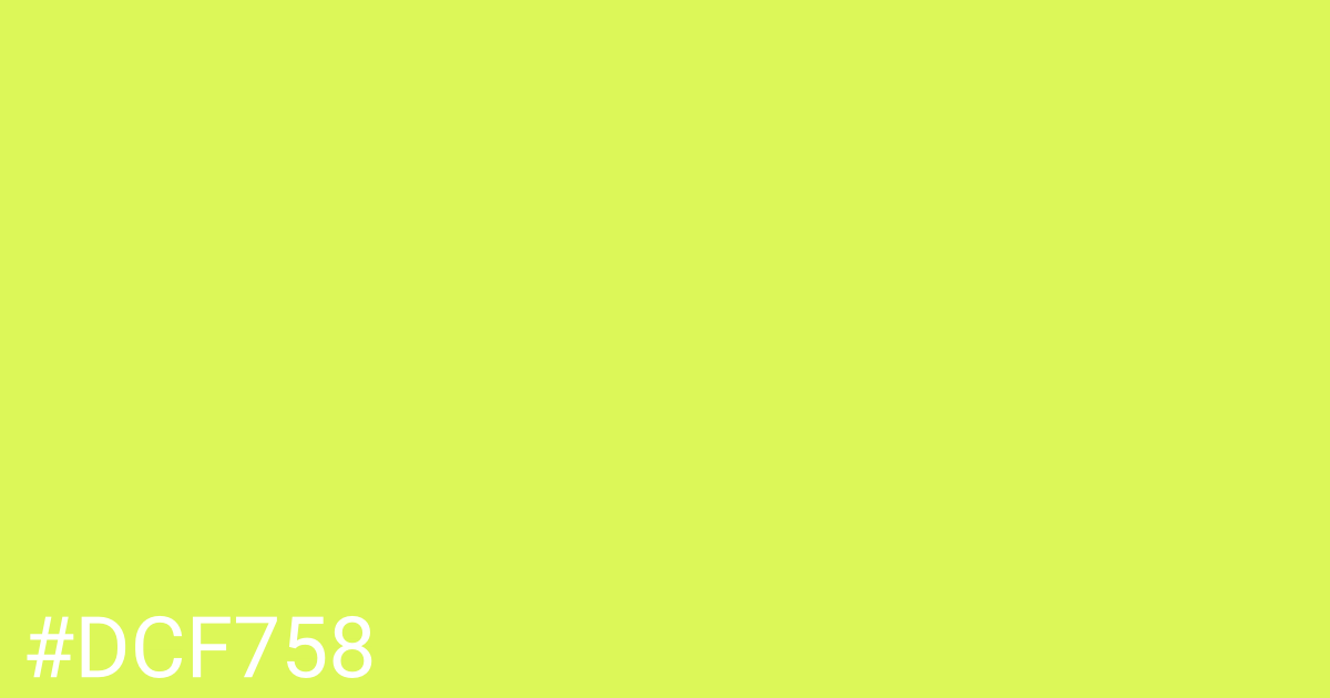 Hex color #dcf758 graphic