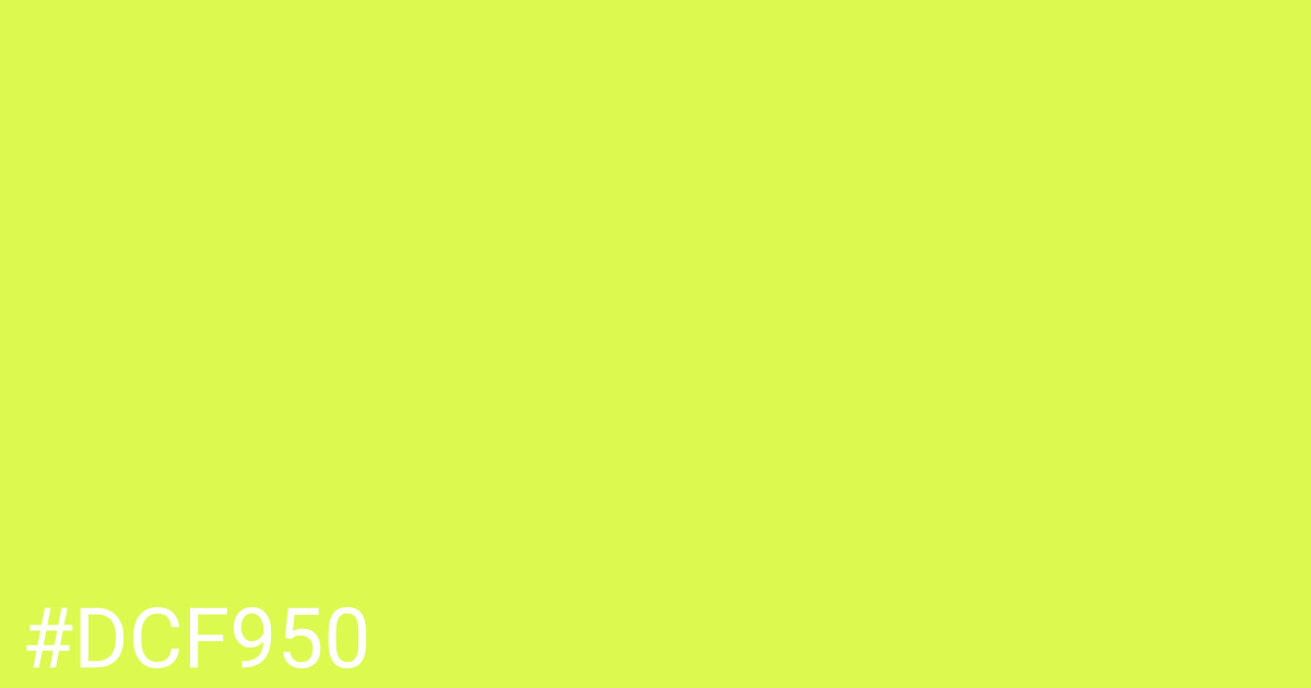 Hex color #dcf950 graphic