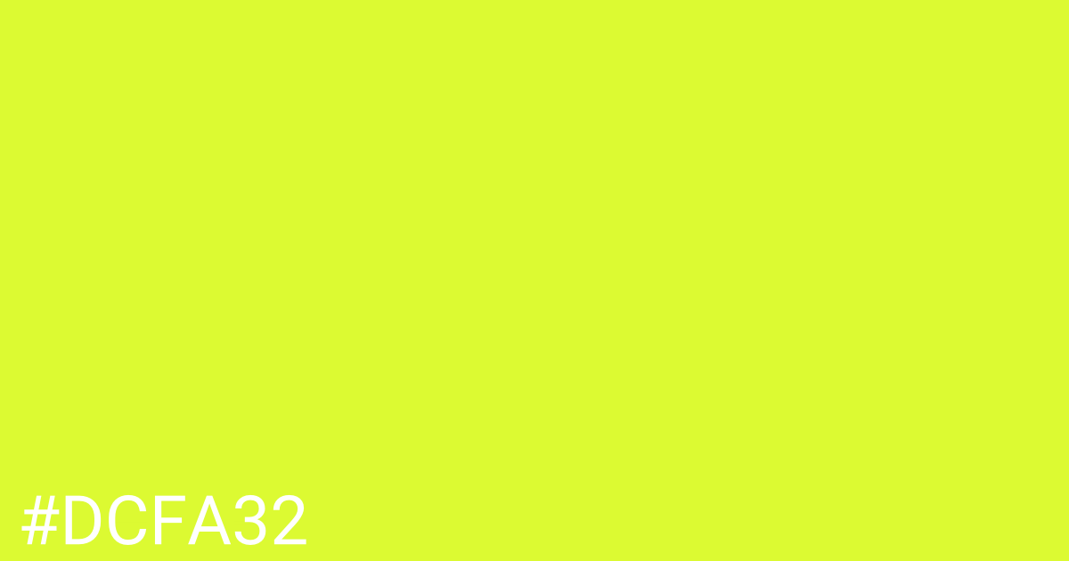 Hex color #dcfa32 graphic