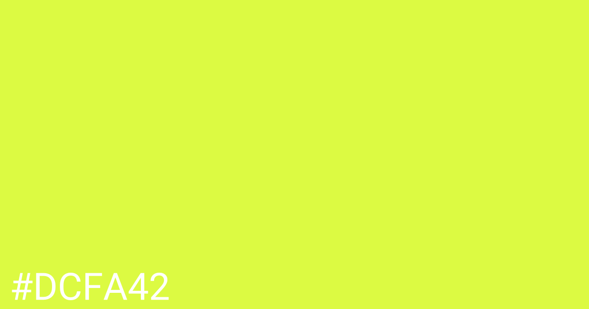 Hex color #dcfa42 graphic