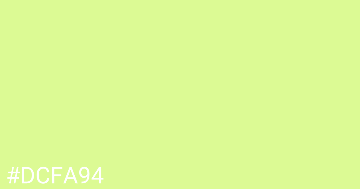 Hex color #dcfa94 graphic