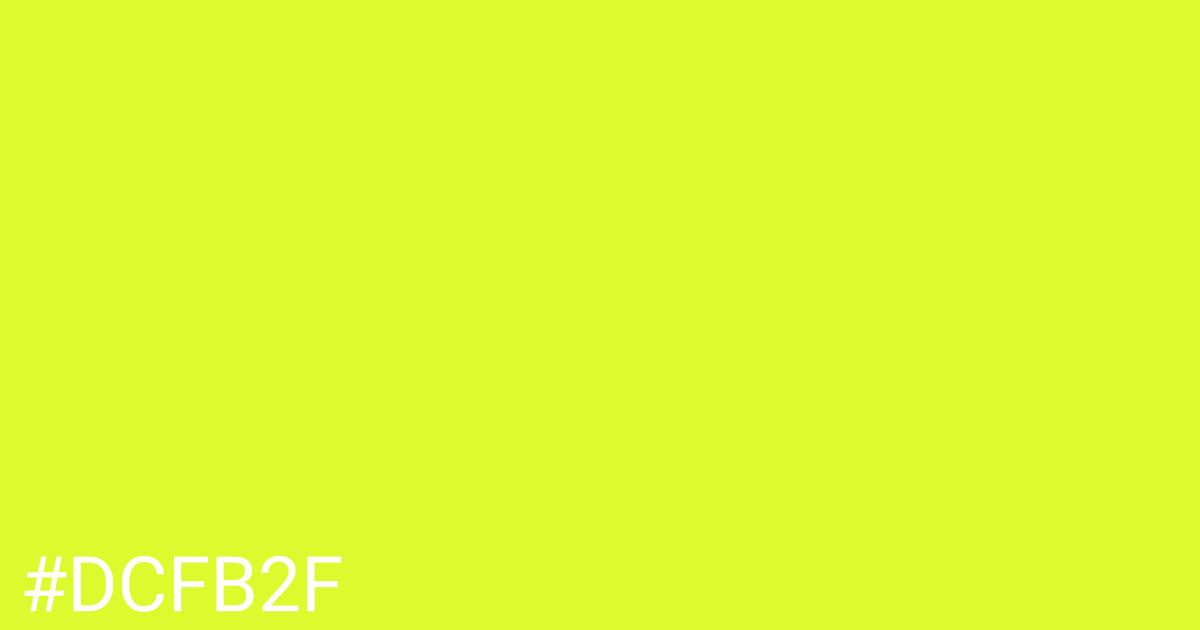 Hex color #dcfb2f graphic