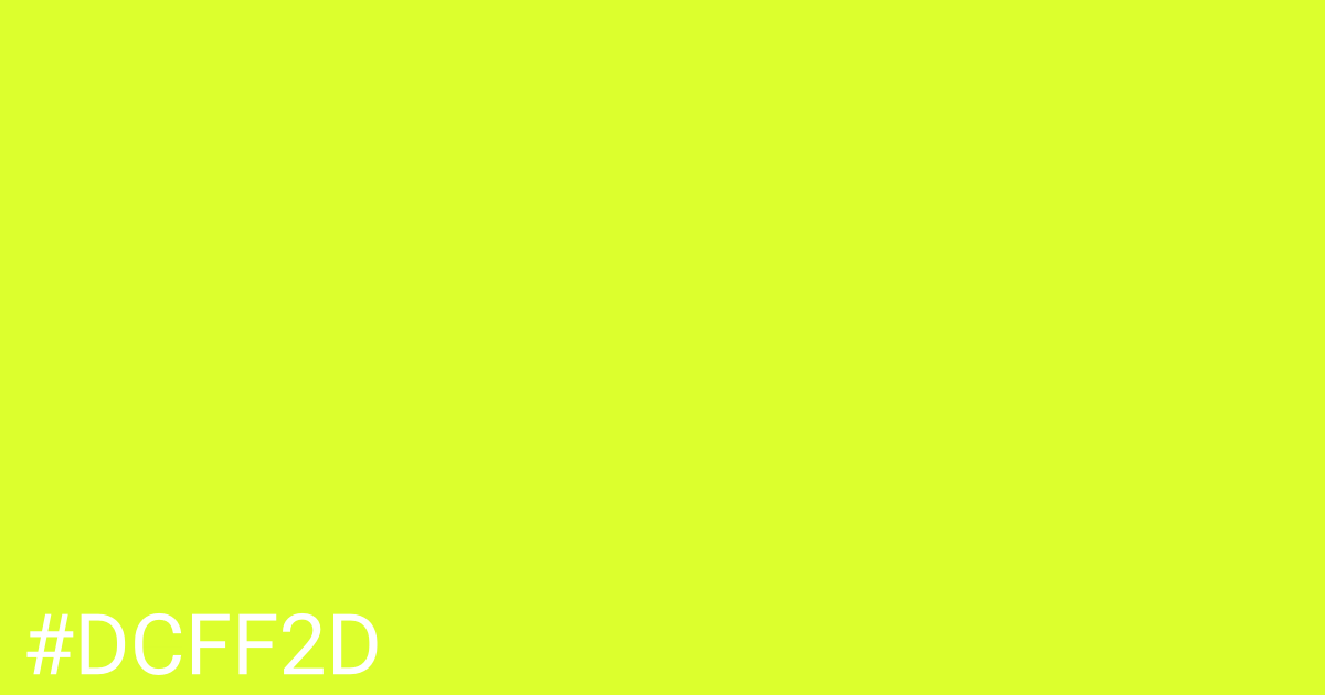 Hex color #dcff2d graphic