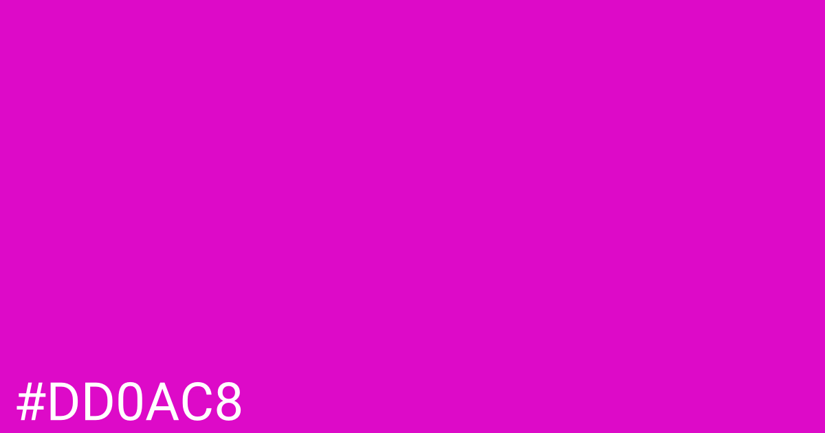 Hex color #dd0ac8 graphic