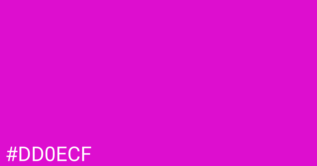 Hex color #dd0ecf graphic