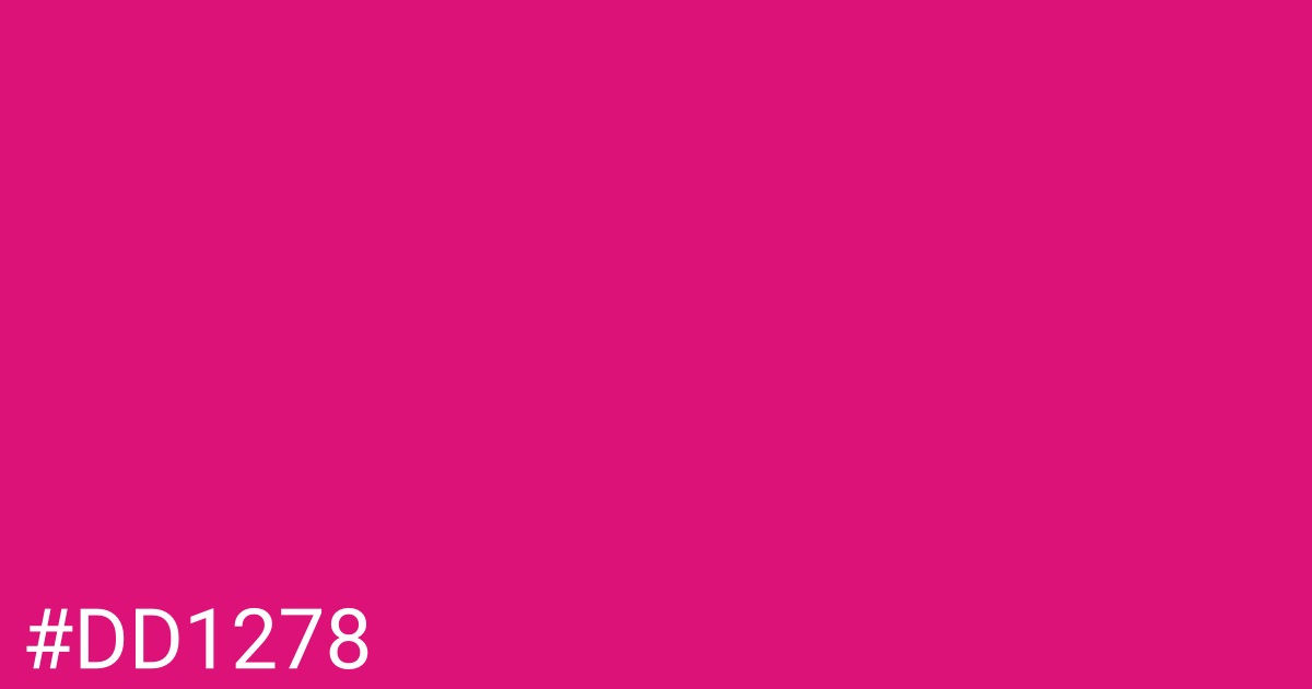 Hex color #dd1278 graphic