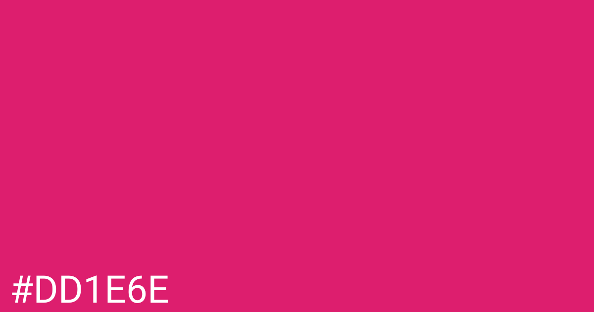 Hex color #dd1e6e graphic