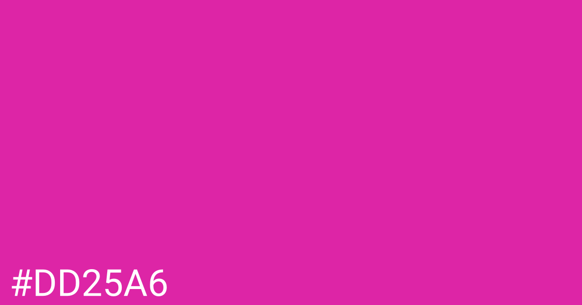 Hex color #dd25a6 graphic