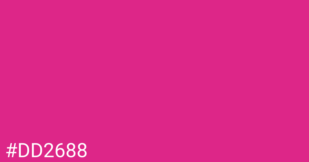 Hex color #dd2688 graphic