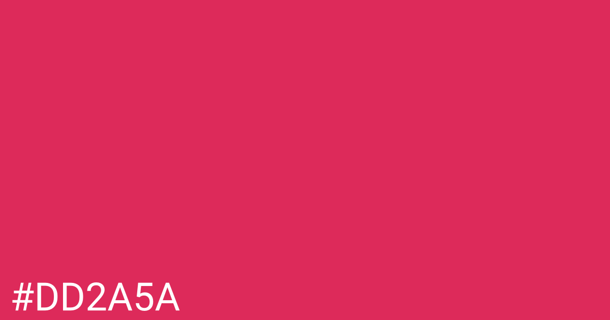 Hex color #dd2a5a graphic