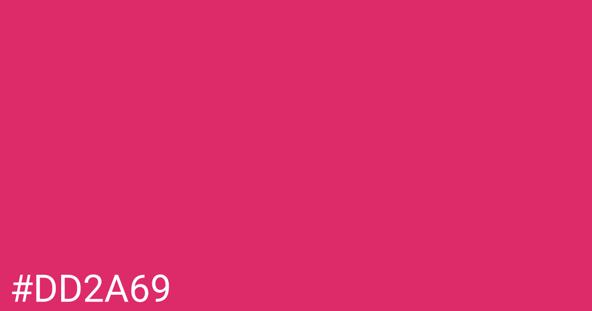 Hex color #dd2a69 graphic