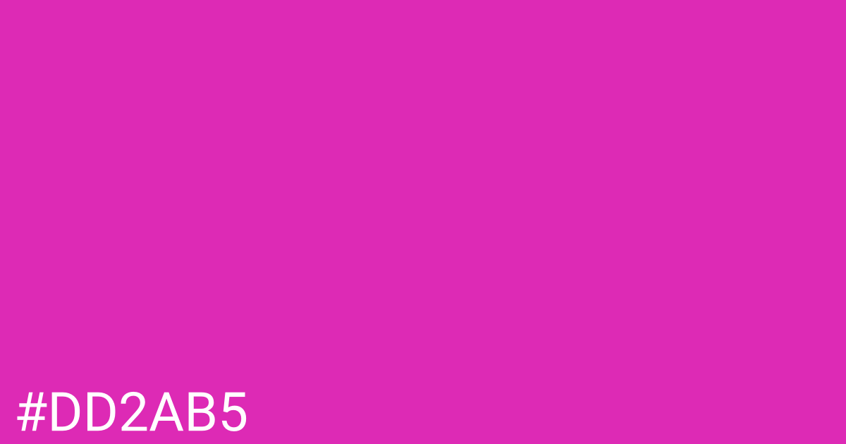 Hex color #dd2ab5 graphic