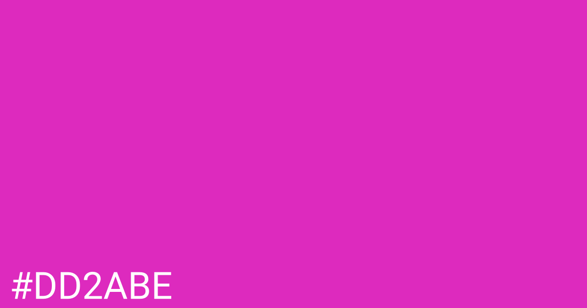 Hex color #dd2abe graphic