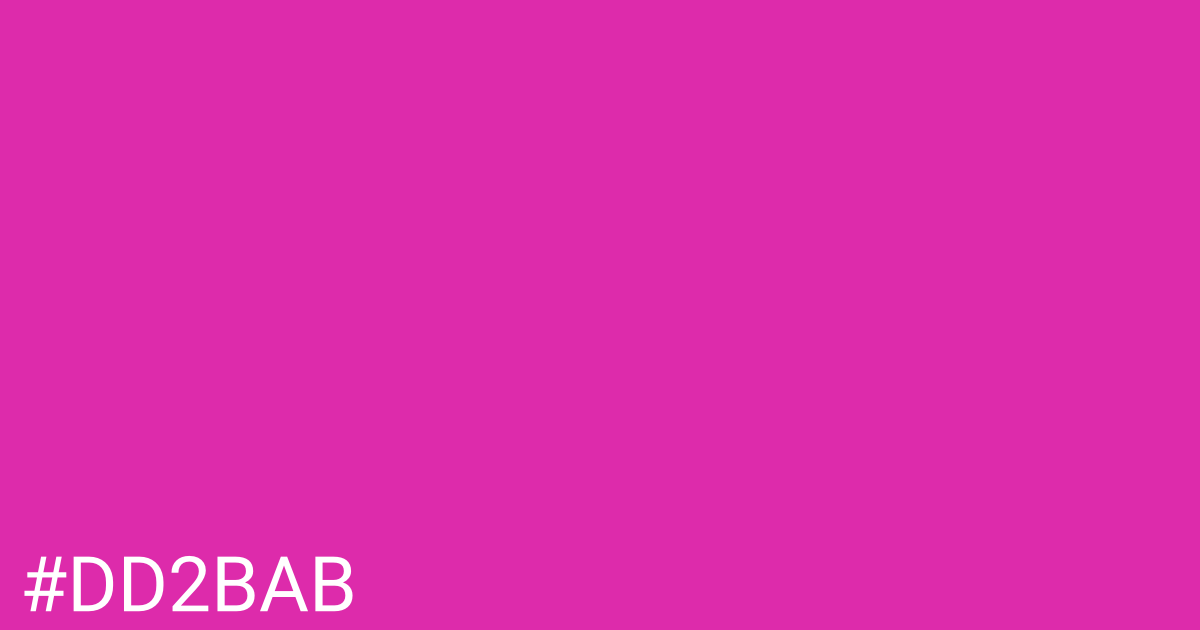 Hex color #dd2bab graphic
