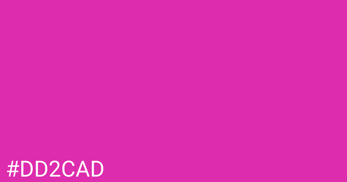 Hex color #dd2cad graphic
