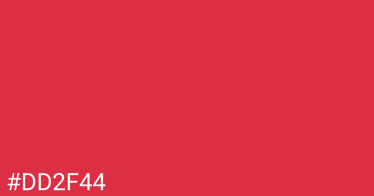 Hex color #dd2f44 graphic