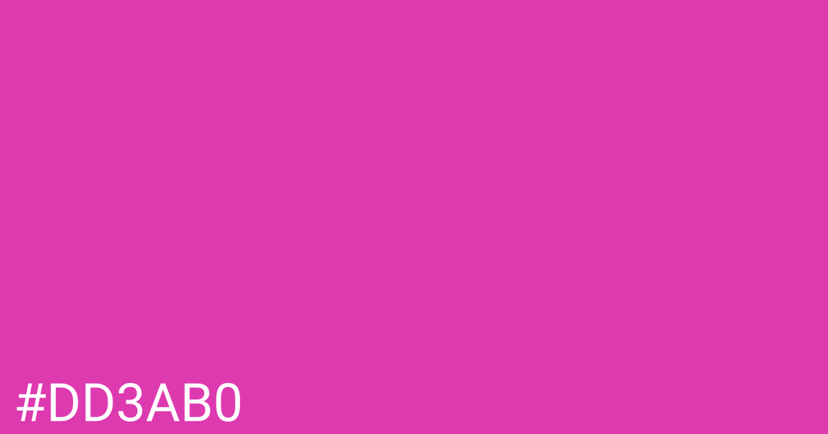 Hex color #dd3ab0 graphic