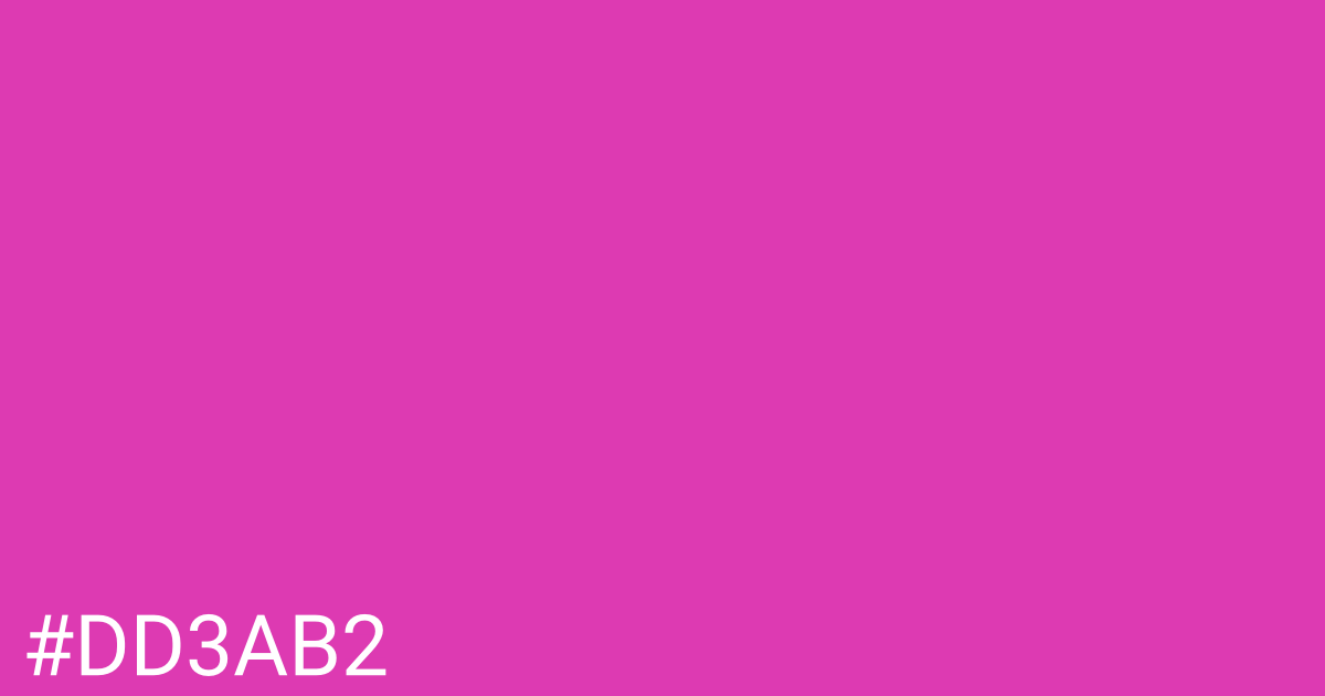 Hex color #dd3ab2 graphic