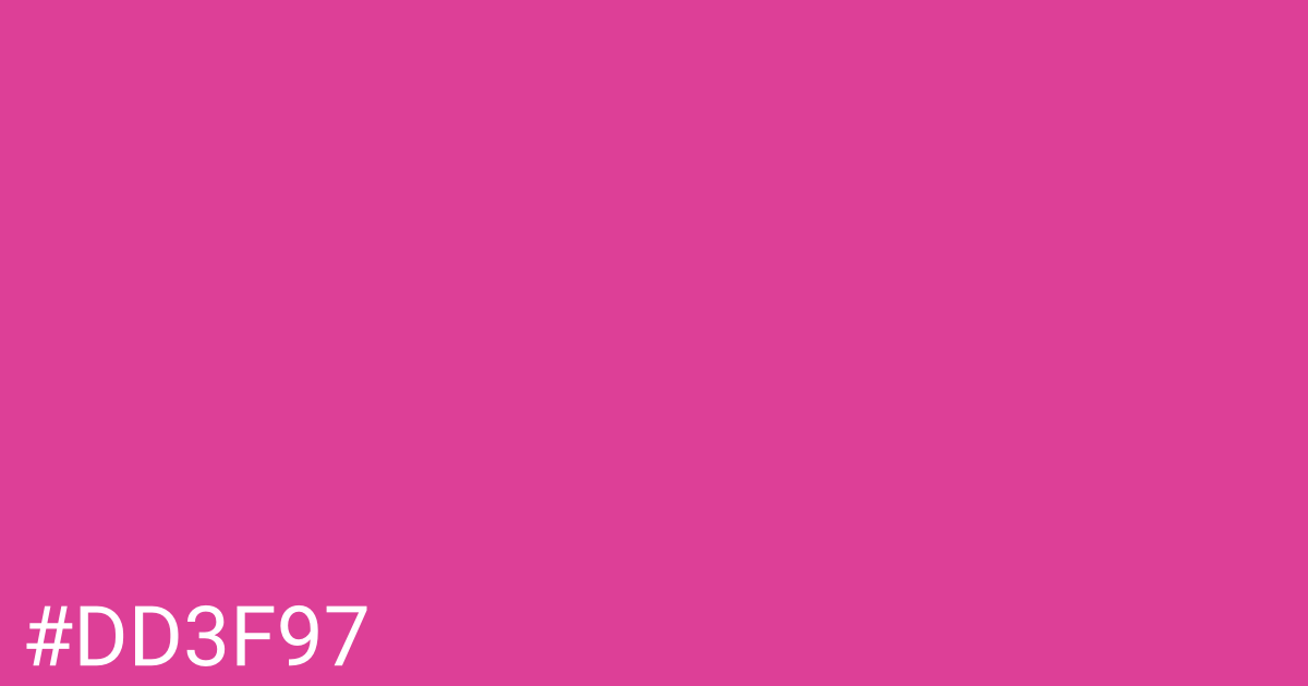 Hex color #dd3f97 graphic