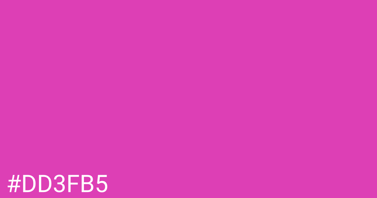 Hex color #dd3fb5 graphic