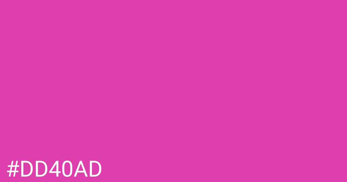 Hex color #dd40ad graphic