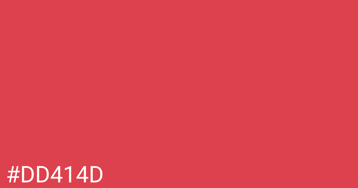 Hex color #dd414d graphic