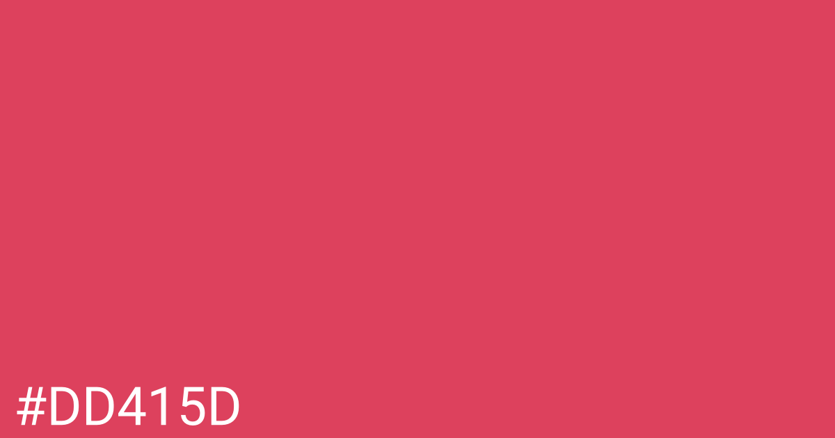 Hex color #dd415d graphic