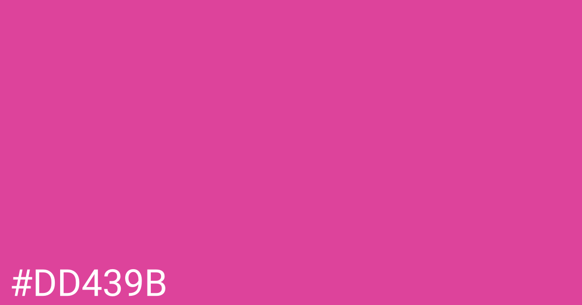 Hex color #dd439b graphic
