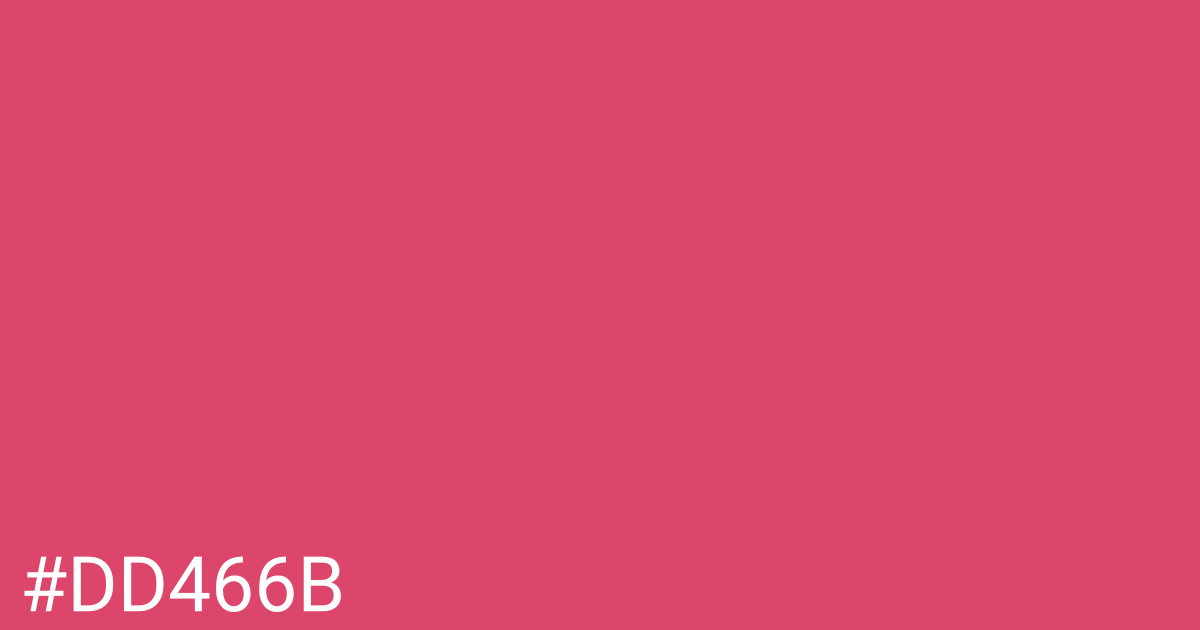 Hex color #dd466b graphic