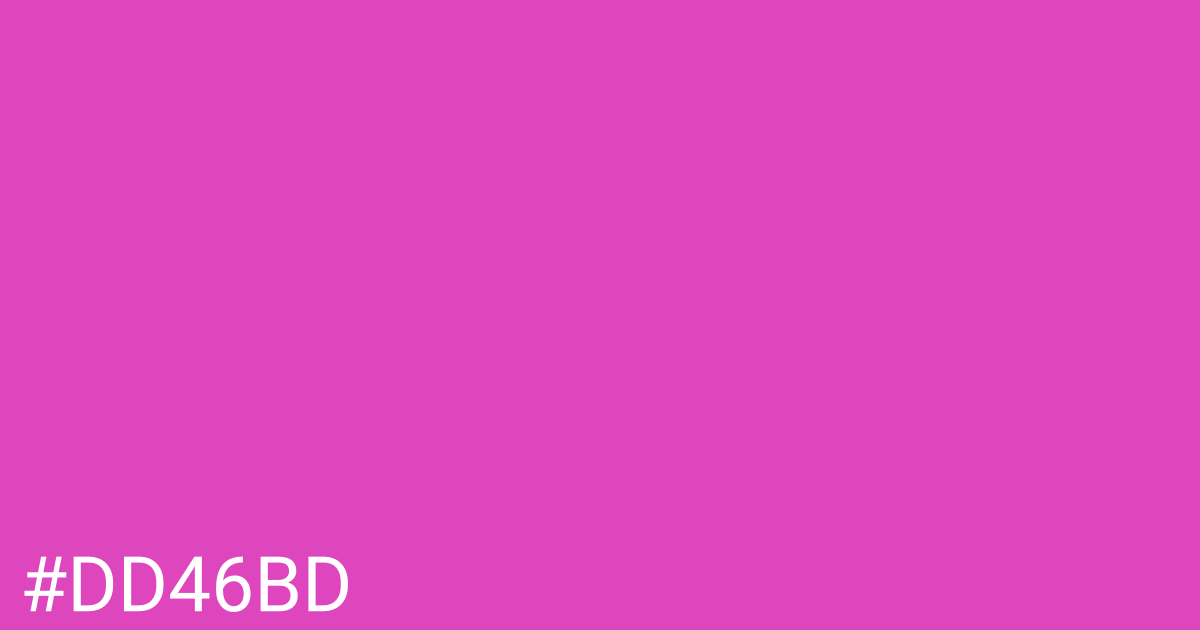 Hex color #dd46bd graphic
