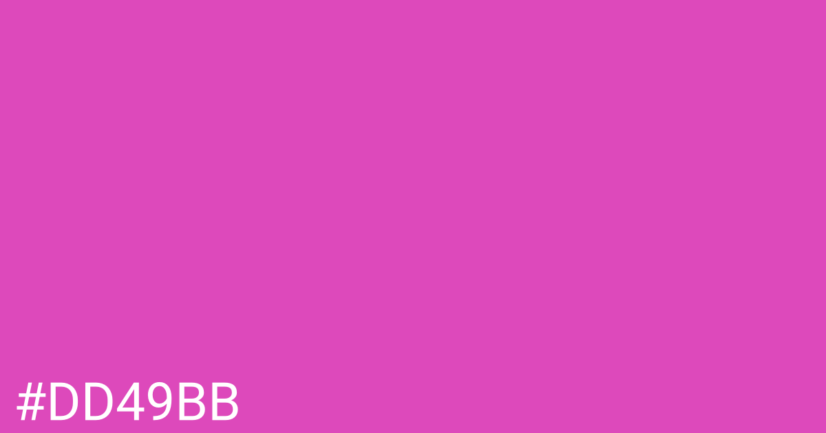 Hex color #dd49bb graphic