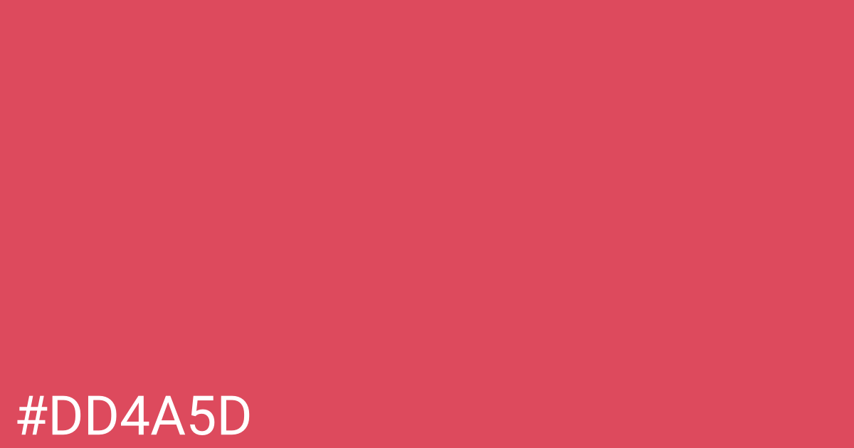Hex color #dd4a5d graphic