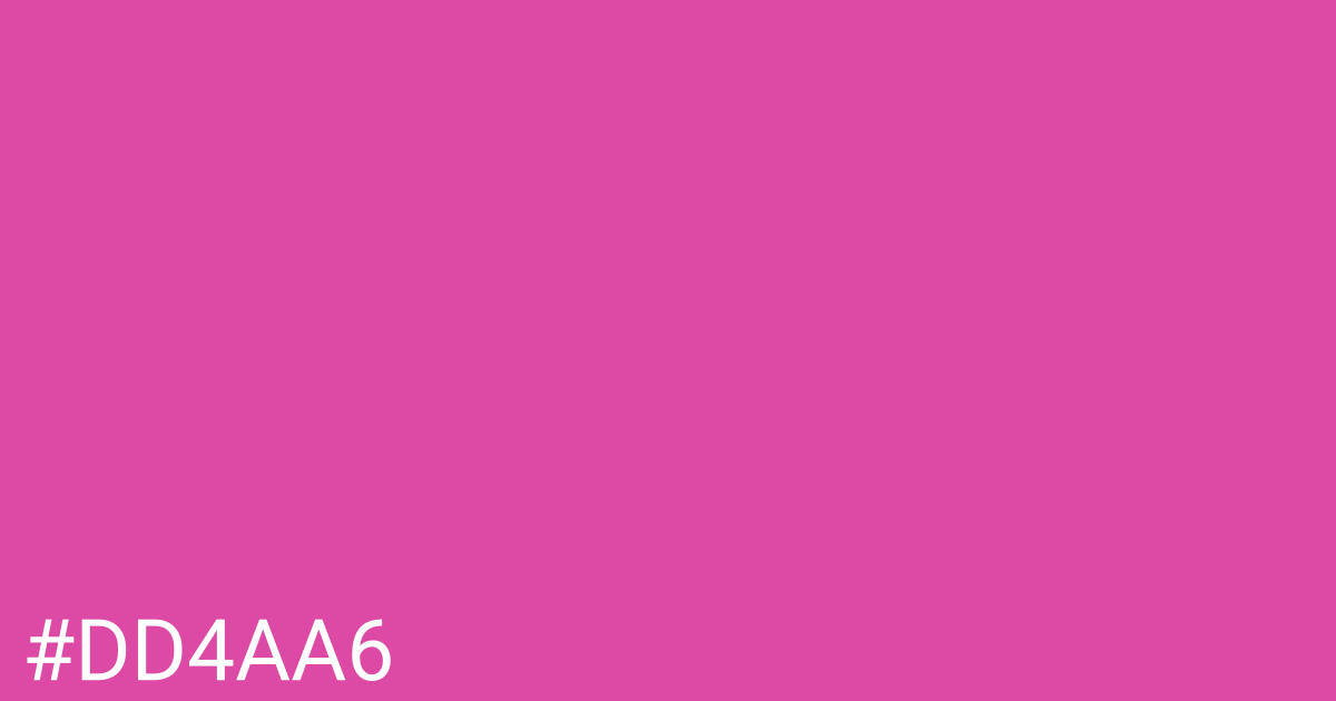 Hex color #dd4aa6 graphic