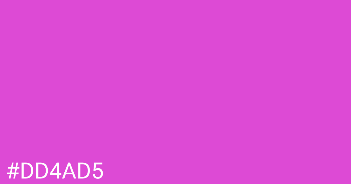 Hex color #dd4ad5 graphic