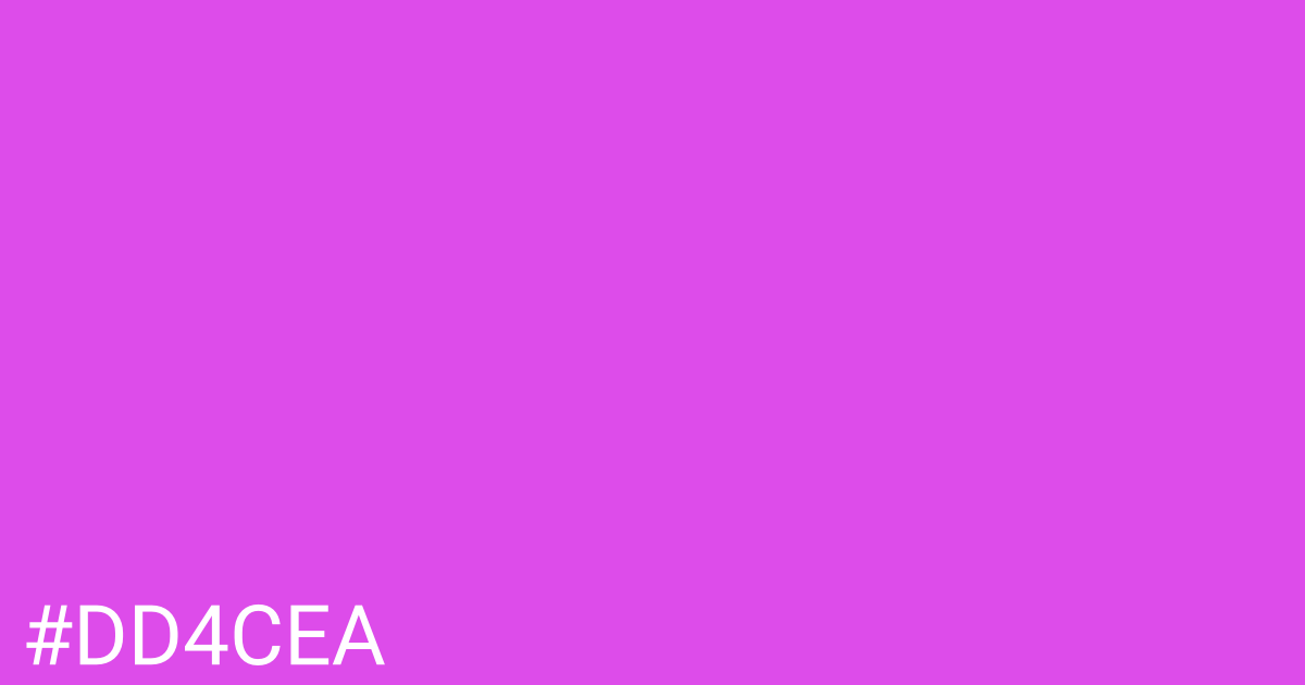 Hex color #dd4cea graphic
