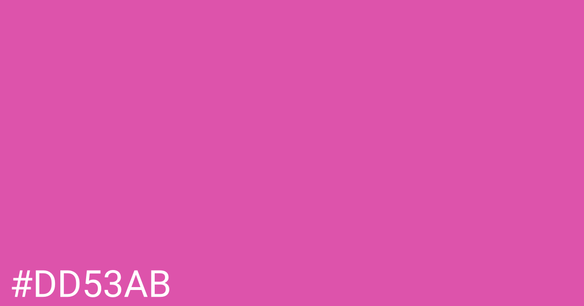 Hex color #dd53ab graphic